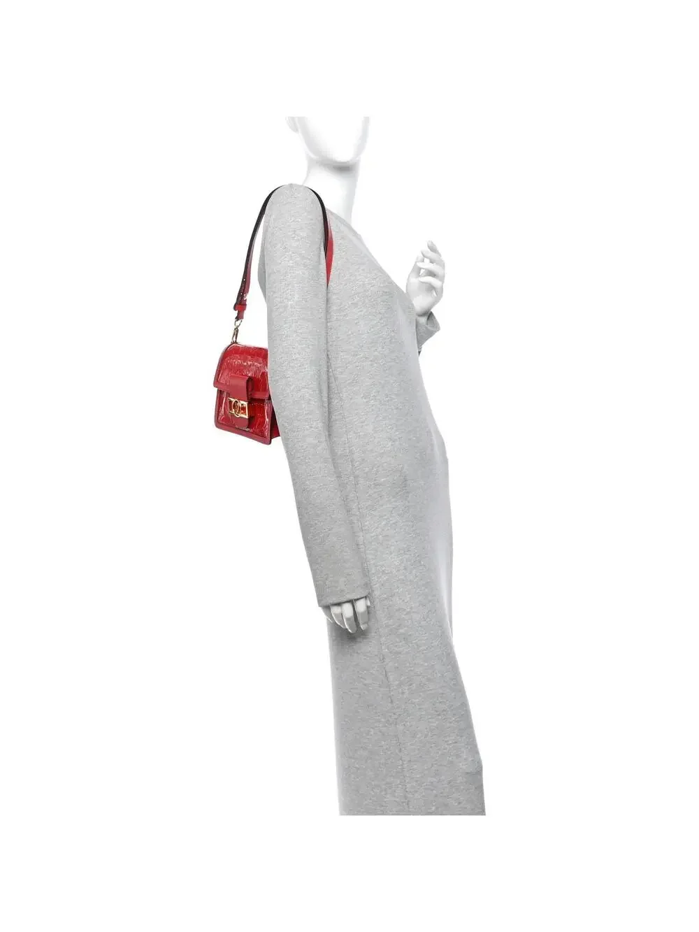 Louis Vuitton Vernis Dauphine Mini Red #329726L15B
